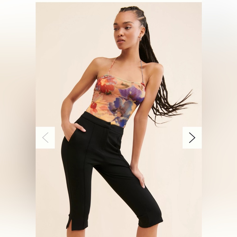 FRENCHMAUVE Renzo Cropped Capri Pants - NWT